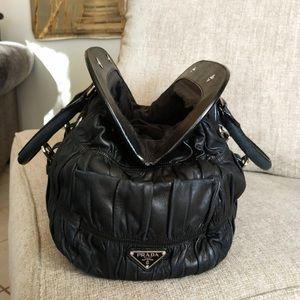 Prada large leather bag
